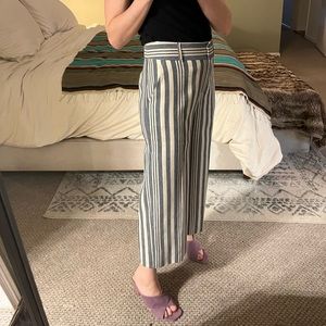 Veronica Beard striped crop pants